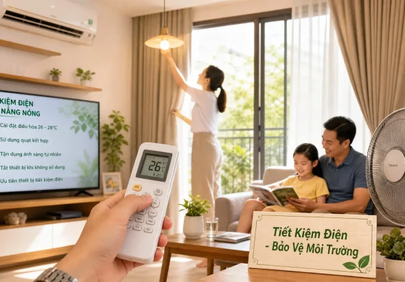 Bí Kíp Tiết Kiệm Điện Cho Mọi Gia Đình Vào Mùa Nóng