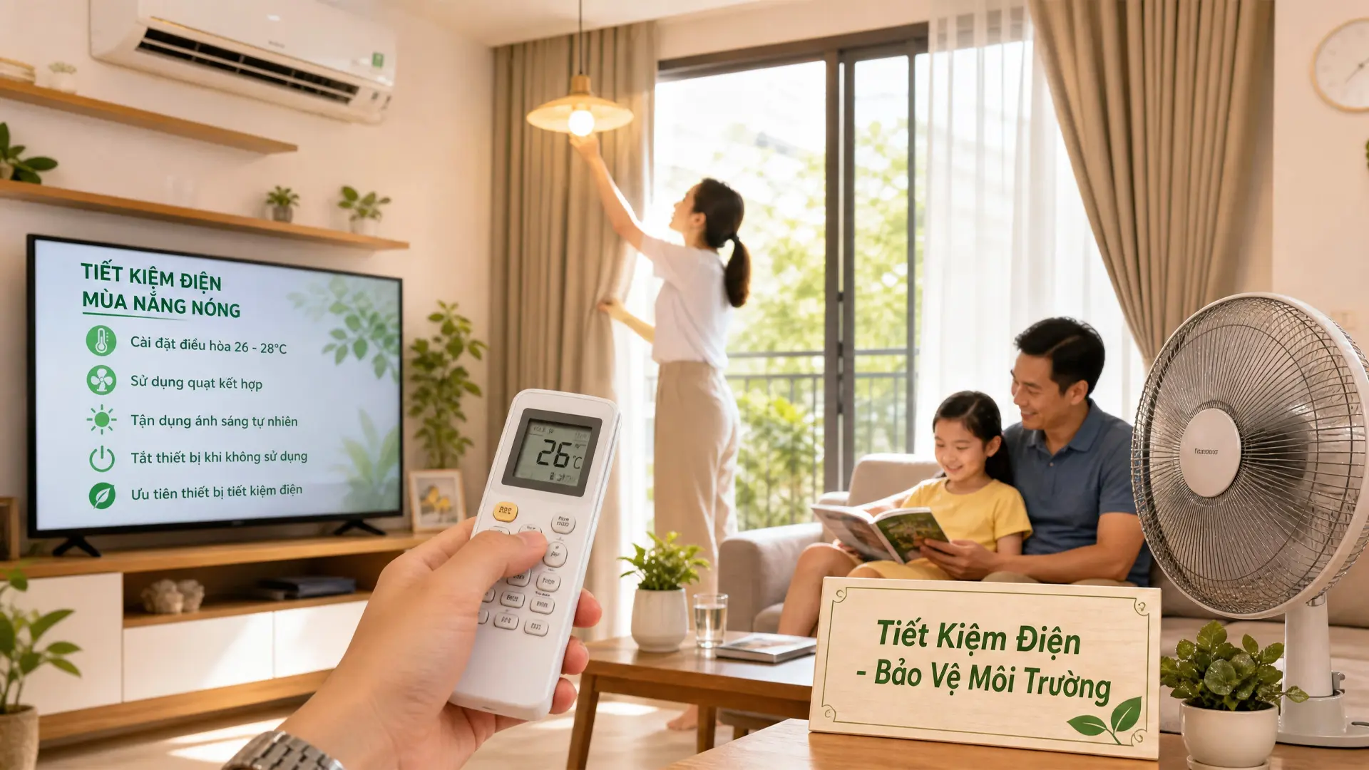 Bí Kíp Tiết Kiệm Điện Cho Mọi Gia Đình Vào Mùa Nóng