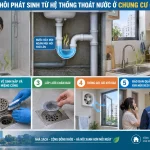 Cách xử lý mùi hôi phát sinh từ hệ thống thoát nước ở chung cư giá rẻ