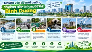 Những vấn đề môi trường thường gặp tại các đô thị Bình Dương